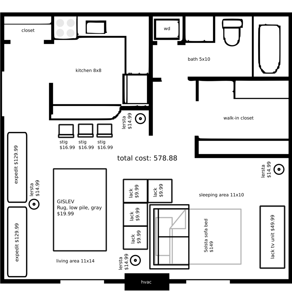 quail ridge studio ikea floorplan